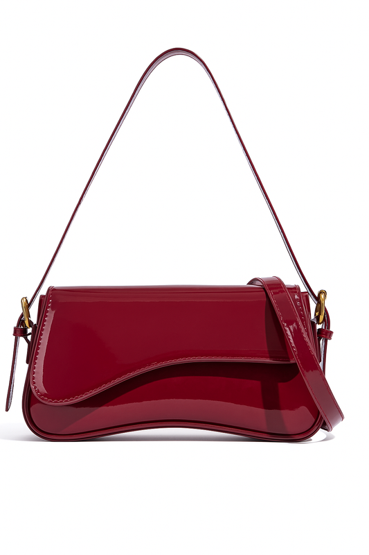 Bolsa Glossy Sela Metálica