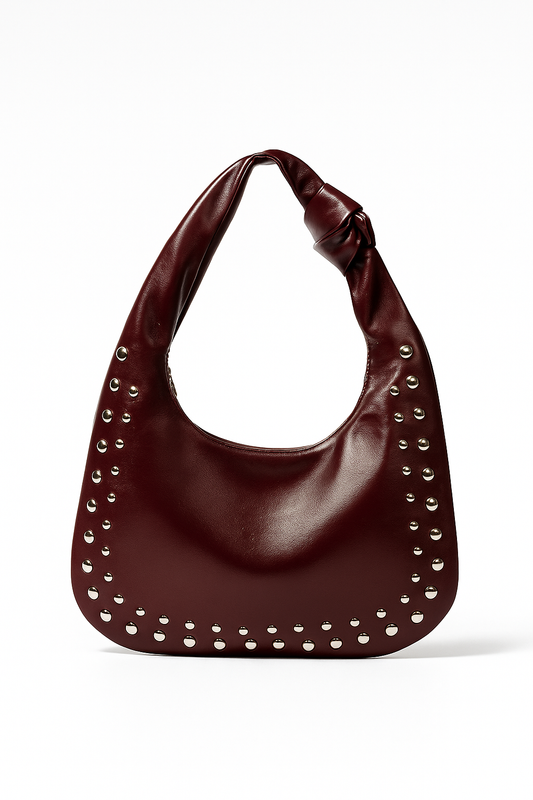 Bolsa Elyse Hobo Cravejada